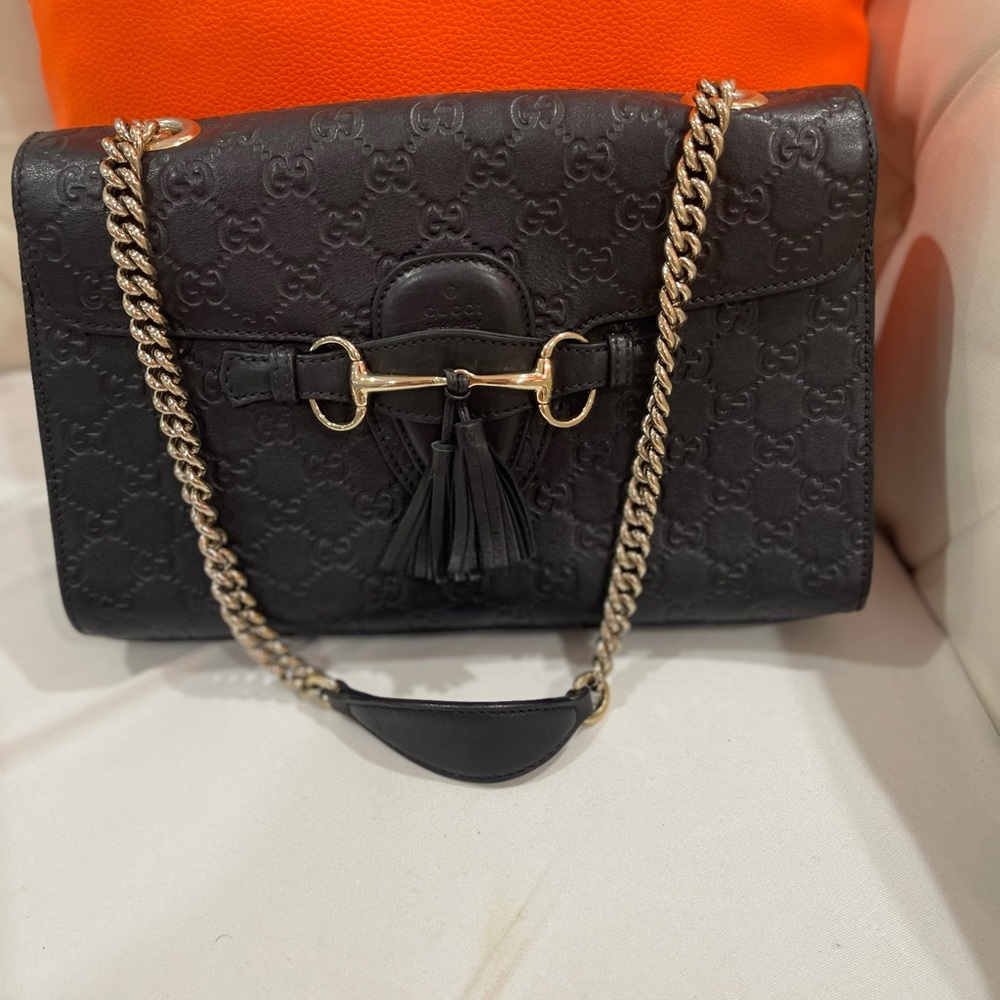 Gucci Emily guccissima handbag